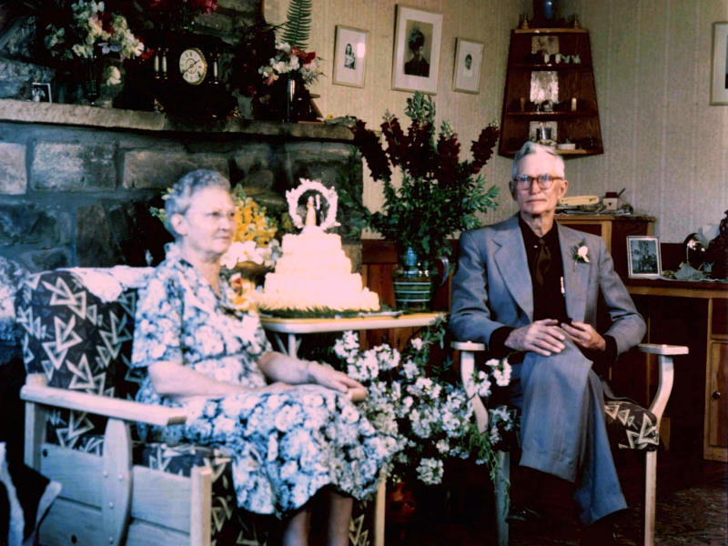 1951 Golden Anniversary Couple color